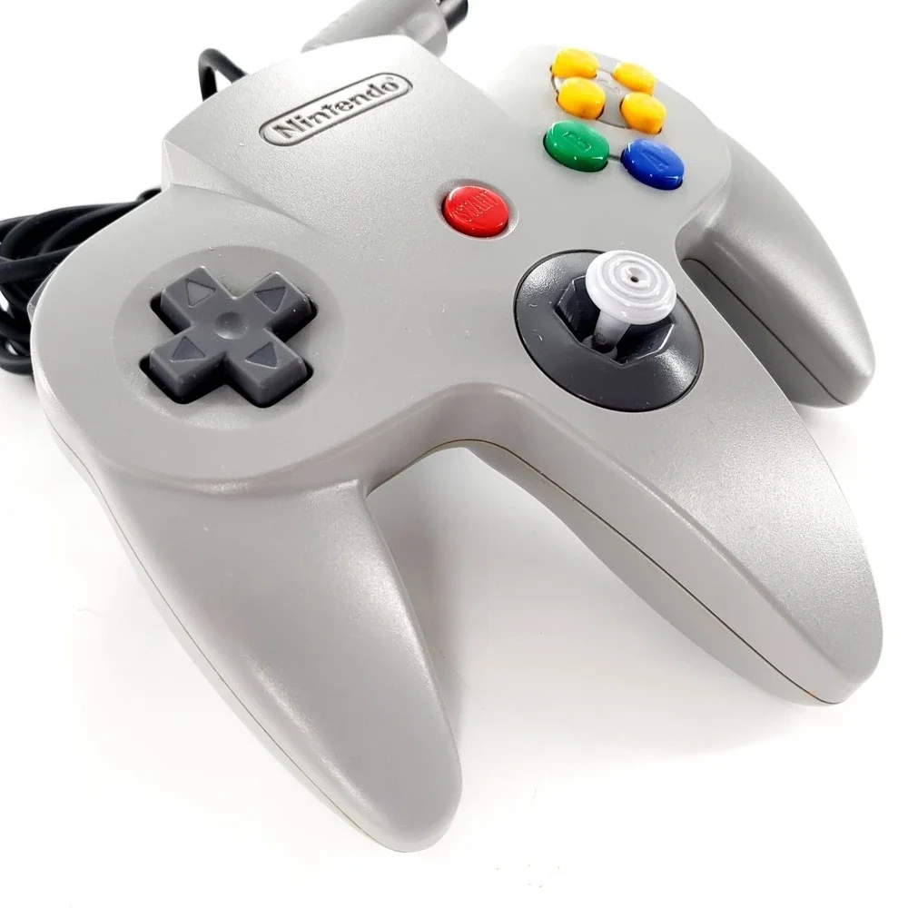 Official Nintendo 64 Gamepad Controller Gray NUS-005 Tight Stick OEM Tested